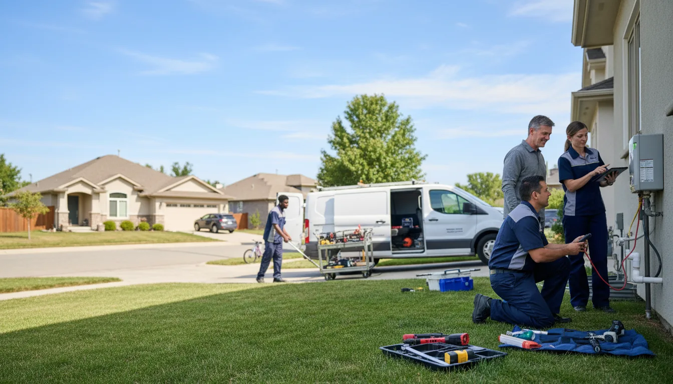 Tankless water heater service in Fate, TX